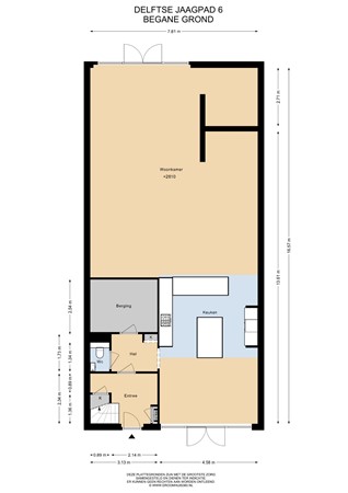 Floorplan - Delftse Jaagpad 6, 2324 AA Leiden